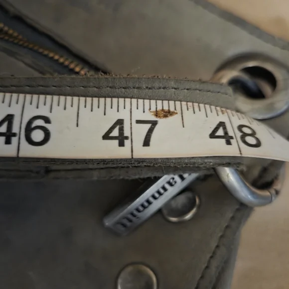 Hammitt Charcoal Leather Unisex Messenger Bag - Picture 12 of 13